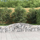 buet gabionkurv 400x30x40/60 cm galvaniseret jern