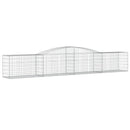 buet gabionkurv 400x50x60/80 cm galvaniseret jern