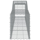 buet gabionkurv 400x50x60/80 cm galvaniseret jern