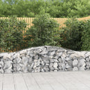 buet gabionkurv 400x50x60/80 cm galvaniseret jern
