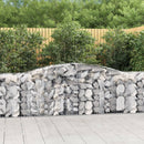 buet gabionkurv 400x50x80/100 cm galvaniseret jern