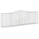 buet gabionkurv 400x50x120/140 cm galvaniseret jern