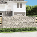 buet gabionkurv 400x50x160/180 cm galvaniseret jern