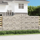 buet gabionkurv 400x50x180/200 cm galvaniseret jern