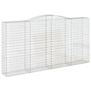 buet gabionkurv 400x50x200/220 cm galvaniseret jern