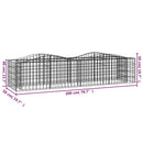 buet gabion-højbed 200x50x50 cm galvaniseret jern