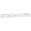 buet gabion-højbed 400x50x50 cm galvaniseret jern