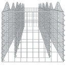 buet gabion-højbed 400x50x50 cm galvaniseret jern