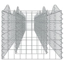 buet gabion-højbed 600x50x50 cm galvaniseret jern
