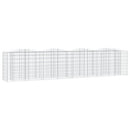 buet gabion-højbed 400x50x100 cm galvaniseret jern