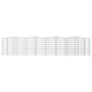 buet gabion-højbed 400x50x100 cm galvaniseret jern