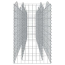 buet gabion-højbed 400x50x100 cm galvaniseret jern