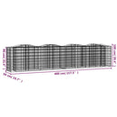 buet gabion-højbed 400x50x100 cm galvaniseret jern