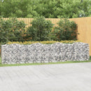 buet gabion-højbed 400x50x100 cm galvaniseret jern
