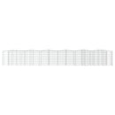 buet gabion-højbed 600x50x100 cm galvaniseret jern