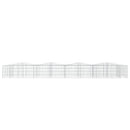 buet gabion-højbed 400x100x50 cm galvaniseret jern