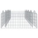 buet gabion-højbed 400x100x50 cm galvaniseret jern