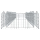 buet gabion-højbed 800x100x50 cm galvaniseret jern