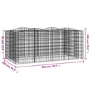 buet gabion-højbed 200x100x100 cm galvaniseret jern