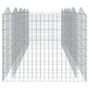 buet gabion-højbed 400x100x100 cm galvaniseret jern