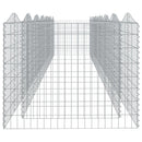 buet gabion-højbed 600x100x100 cm galvaniseret jern