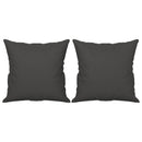 2-personers sofa m. puder hynder 140 cm mikrofiberstof mørkegrå