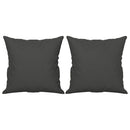 3-personers sofa m. puder hynder 210 cm mikrofiberstof mørkegrå