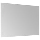 badeværelsesspejl med LED-lys 50x70 cm