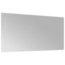 badeværelsesspejl med LED-lys 40x80 cm