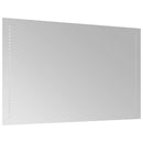 badeværelsesspejl med LED-lys 50x80 cm