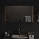 badeværelsesspejl med LED-lys 50x80 cm