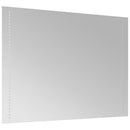badeværelsesspejl med LED-lys 60x80 cm