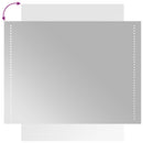 badeværelsesspejl med LED-lys 60x80 cm