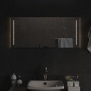 badeværelsesspejl med LED-lys 40x90 cm