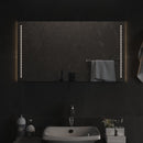 badeværelsesspejl med LED-lys 50x90 cm