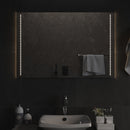 badeværelsesspejl med LED-lys 60x90 cm