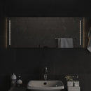 badeværelsesspejl med LED-lys 40x100 cm