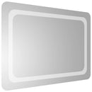 badeværelsesspejl med LED-lys 50x70 cm