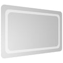 badeværelsesspejl med LED-lys 50x80 cm