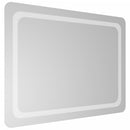 badeværelsesspejl med LED-lys 60x80 cm