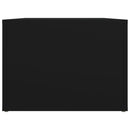 sofabord 80x50x36 cm konstrueret træ sort
