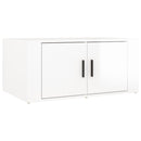 sofabord 80x50x36 cm konstrueret træ hvid højglans