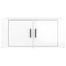 sofabord 80x50x36 cm konstrueret træ hvid højglans