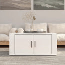 sofabord 80x50x36 cm konstrueret træ hvid højglans