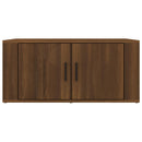 sofabord 80x50x36 cm konstrueret træ brun egetræsfarve