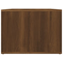 sofabord 80x50x36 cm konstrueret træ brun egetræsfarve