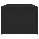 sofabord 100x50x36 cm konstrueret træ sort