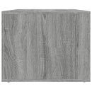 sofabord 80x50x40 cm konstrueret træ grå sonoma-eg