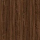 sofabord 100x50,5x35 cm konstrueret træ brun egetræsfarve