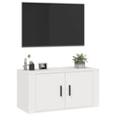 væghængt tv-skab 80x34,5x40 cm hvid